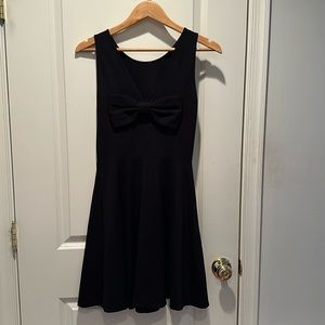 kate spade new york bow trim a-line dress